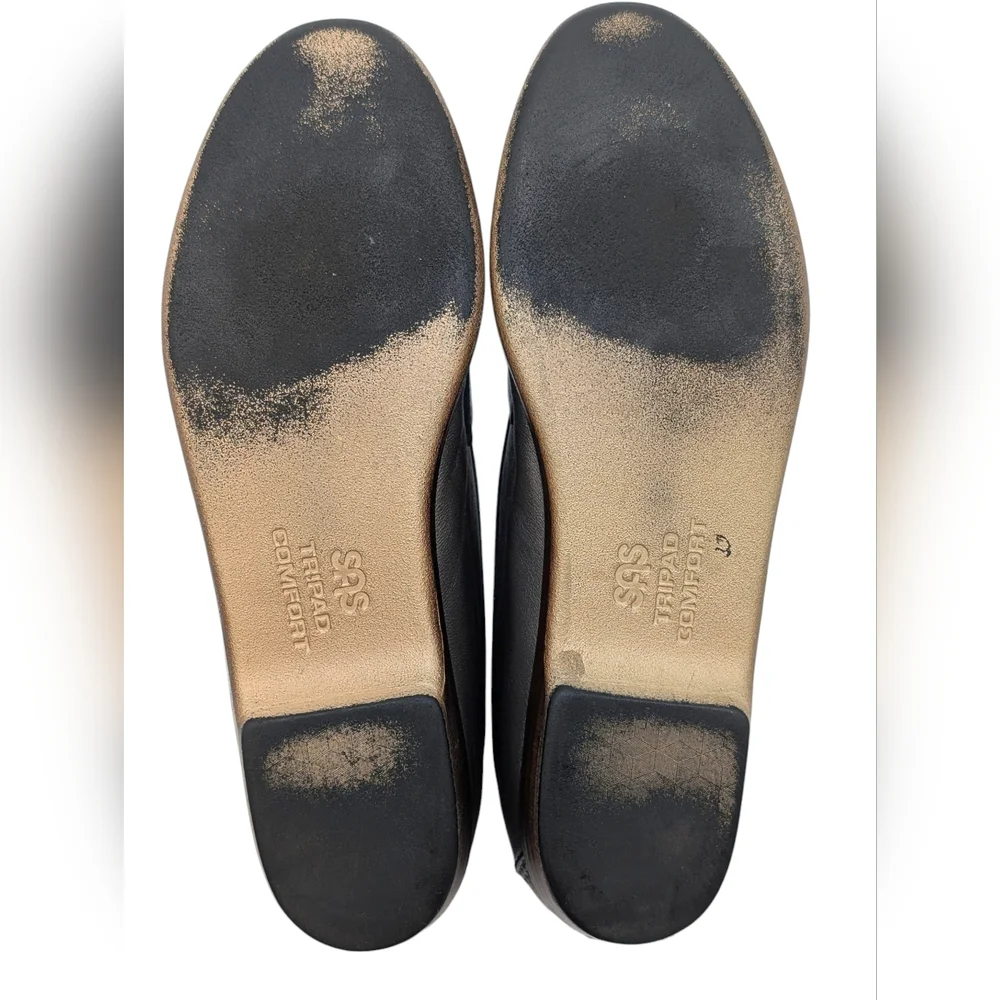 SAS Tripad Comfort Women's Sz 6M Charcoal Leather Loafers Tripad System Insoles - Picture 14 of 17